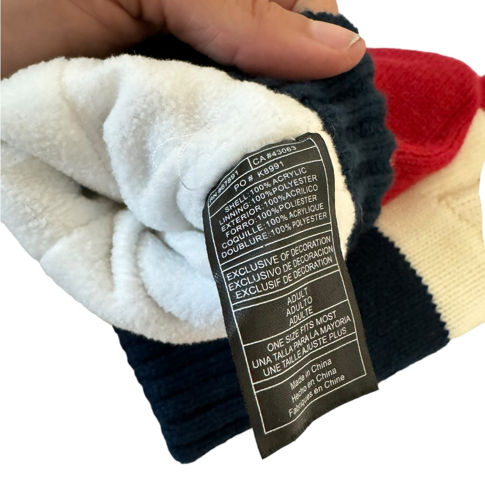 Unisex Team USA Olympics Mitten Set Red White Blue Adult OS - Picture 5 of 5